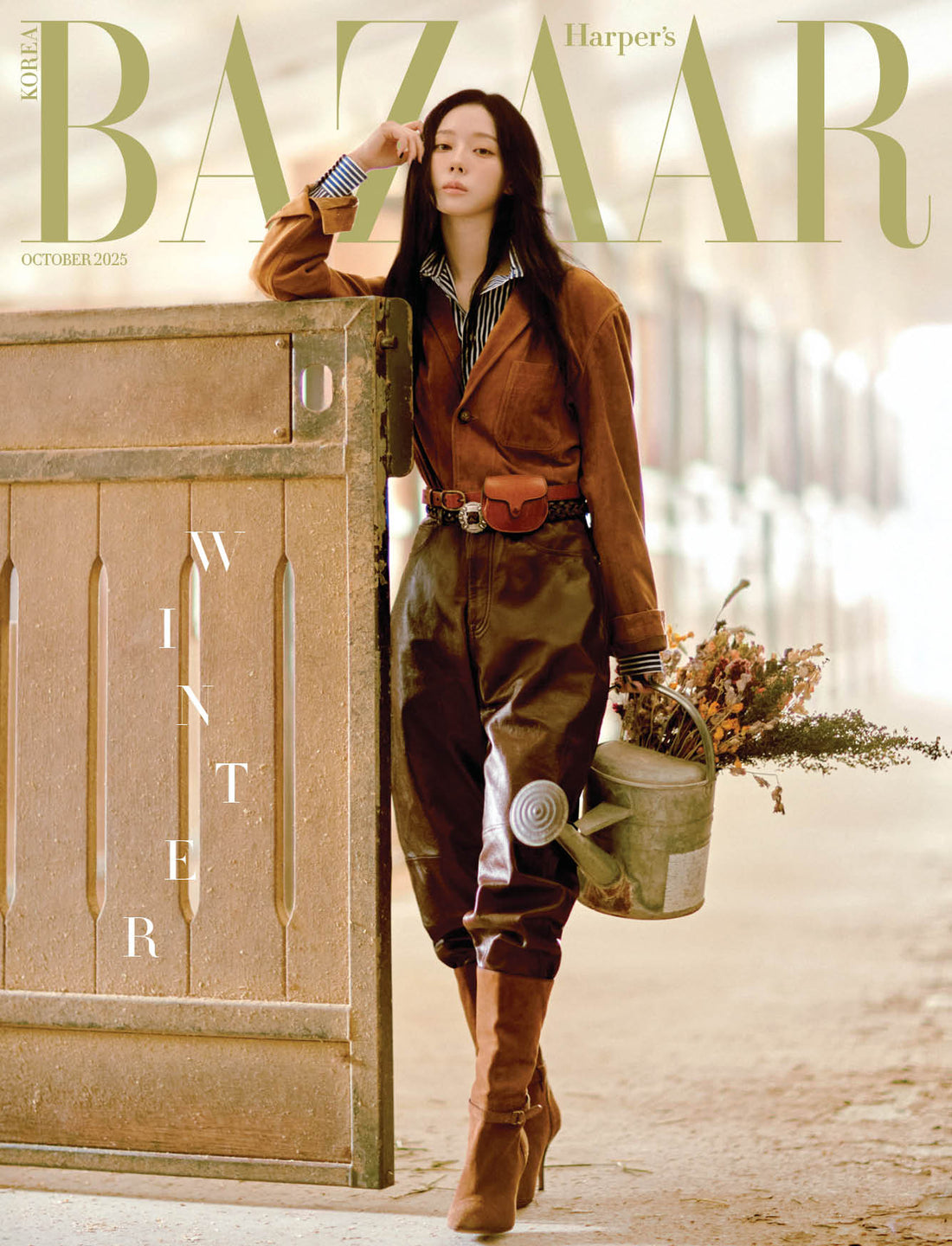 HARPER'S BAZAAR Korea Magazine 2025.10 Cover A - WINTER