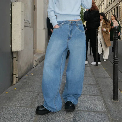 Era Wide Fit Denim Pants - LIGHT BLUE