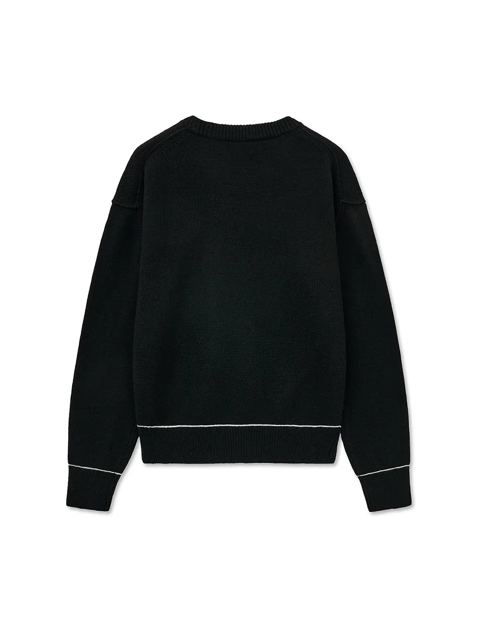 Matin Kim - Color Trim Line Logo Pullover Knit (aespa NINGNING Wear)