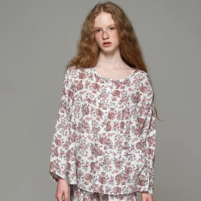 Muse Mood Vintage Plum Rose Pajama