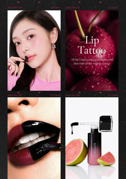 MILKTOUCH - Black Peel Off Lip Tattoo 4.5g - 01 Black Cherry
