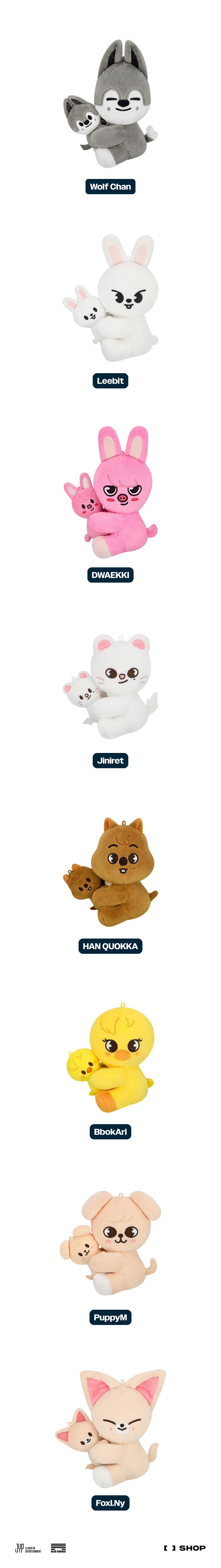 Stray Kids - [dominATE : celebrATE] SKZOO Magnet Plush Set [Wolf Chan]