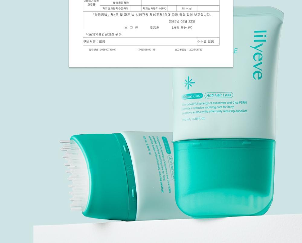 lilyeve - Scalp Turn Cica PDRN Brush Ampoule 100ml + 30ml + Jigglypuff Brush (Pokémon Collaboration)