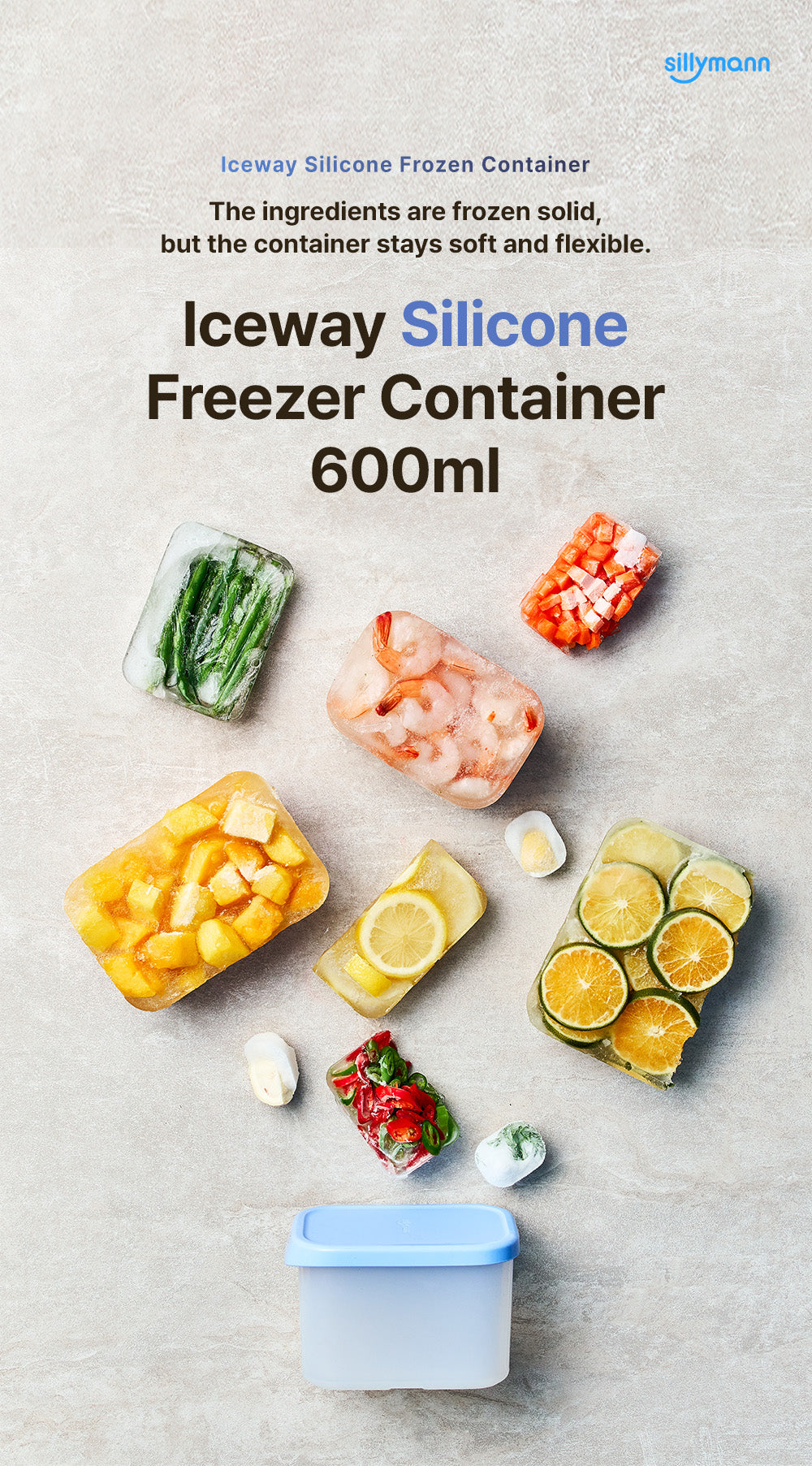 Sillymann - Iceway Silicone Freezer Container (4pcs Set)