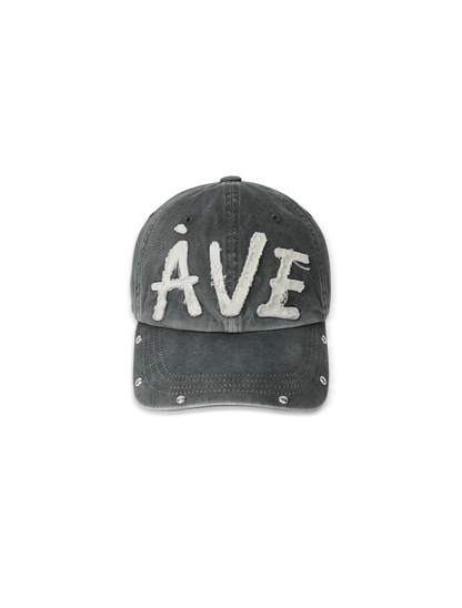 Avie muah - Applique Vintage Rivet Ballcap - Clay