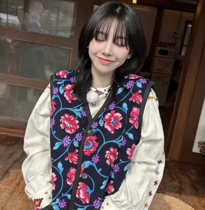 K-Idol Trend - Quilted Vest (Korean Hot Item)