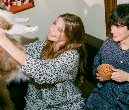 dance on the floor - 25FW Furless Pajamas [Long] - Leopard (ATEEZ Wear)