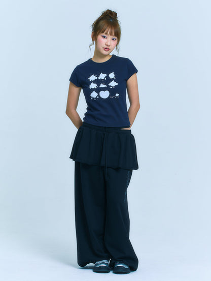 TUOMIO x Sanrio Characters - Cogimyun Baby T-Shirt (Navy)