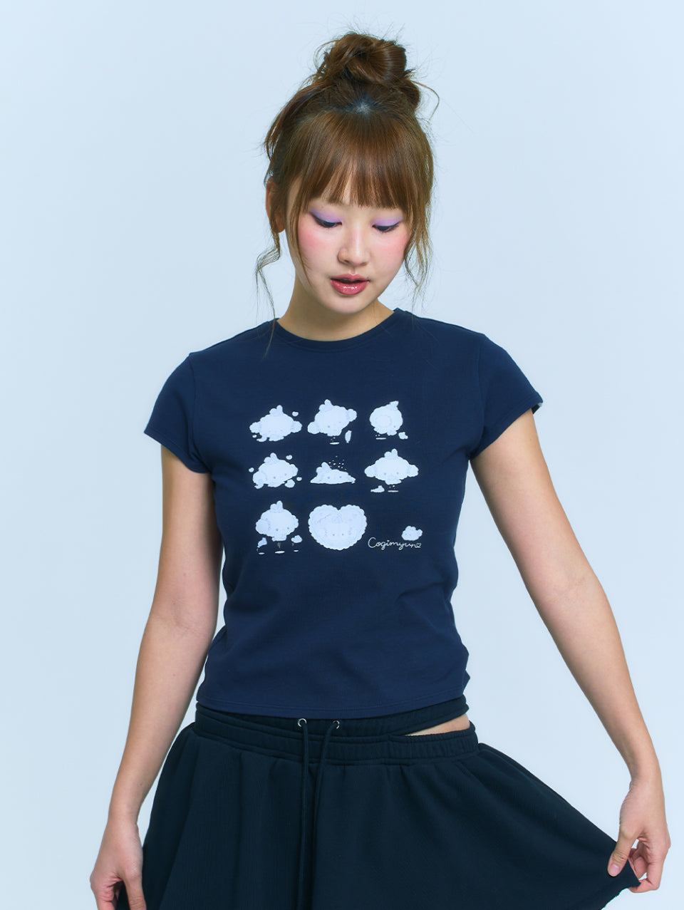 TUOMIO x Sanrio Characters - Cogimyun Baby T-Shirt (Navy)