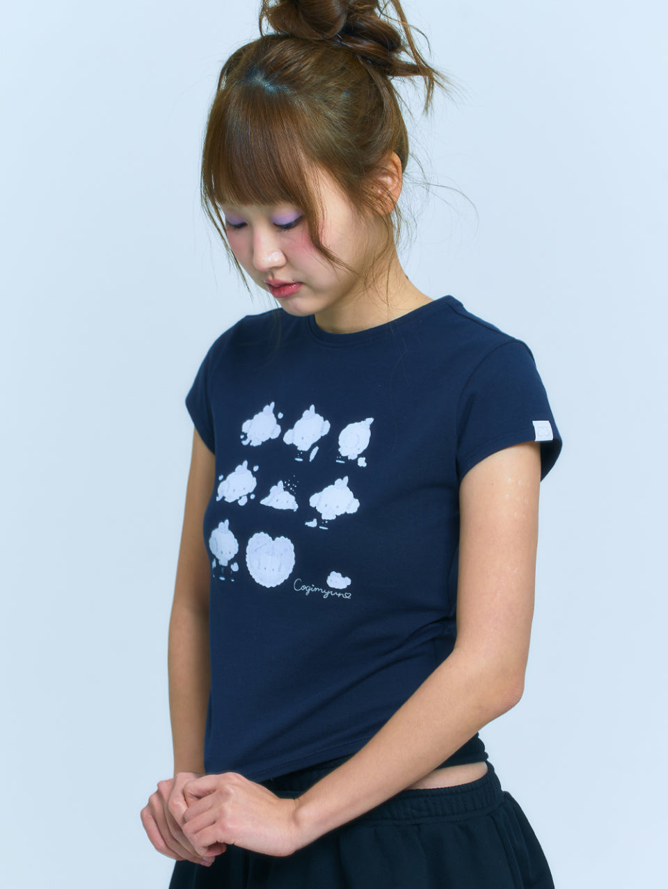 TUOMIO x Sanrio Characters - Cogimyun Baby T-Shirt (Navy)