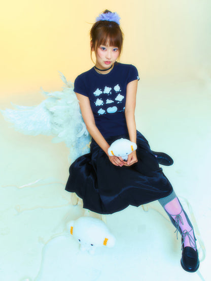 TUOMIO x Sanrio Characters - Cogimyun Baby T-Shirt (Navy)