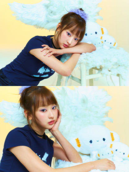 TUOMIO x Sanrio Characters - Cogimyun Baby T-Shirt (Navy)