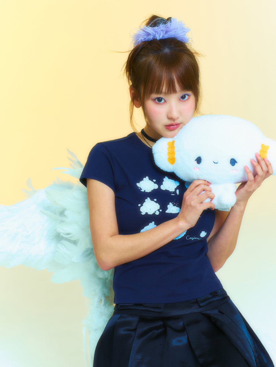 TUOMIO x Sanrio Characters - Cogimyun Baby T-Shirt (Navy)