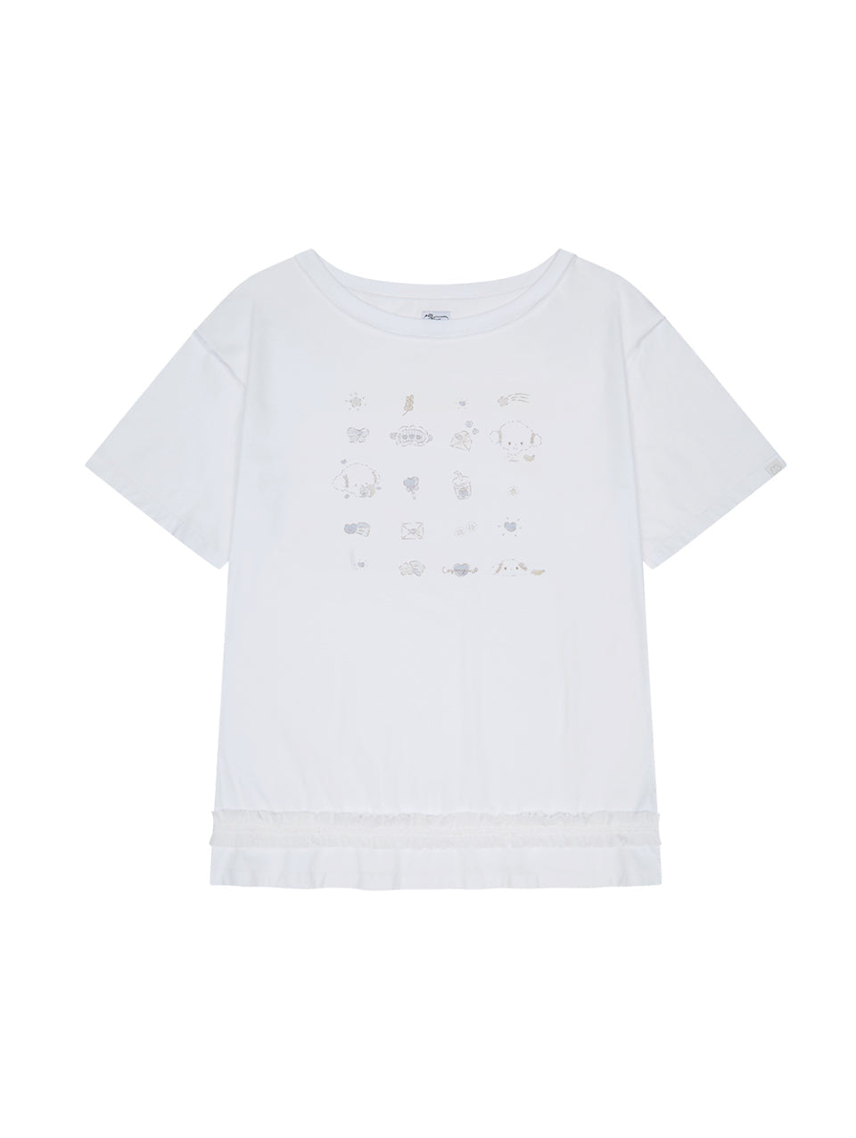 TUOMIO x Sanrio Characters - Cogimyun Oversized T-Shirt (White)