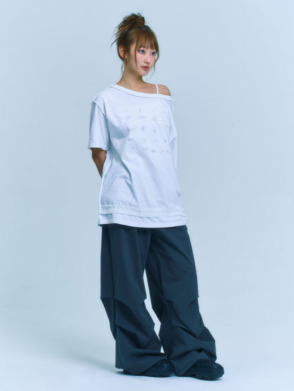 TUOMIO x Sanrio Characters - Cogimyun Oversized T-Shirt (White)