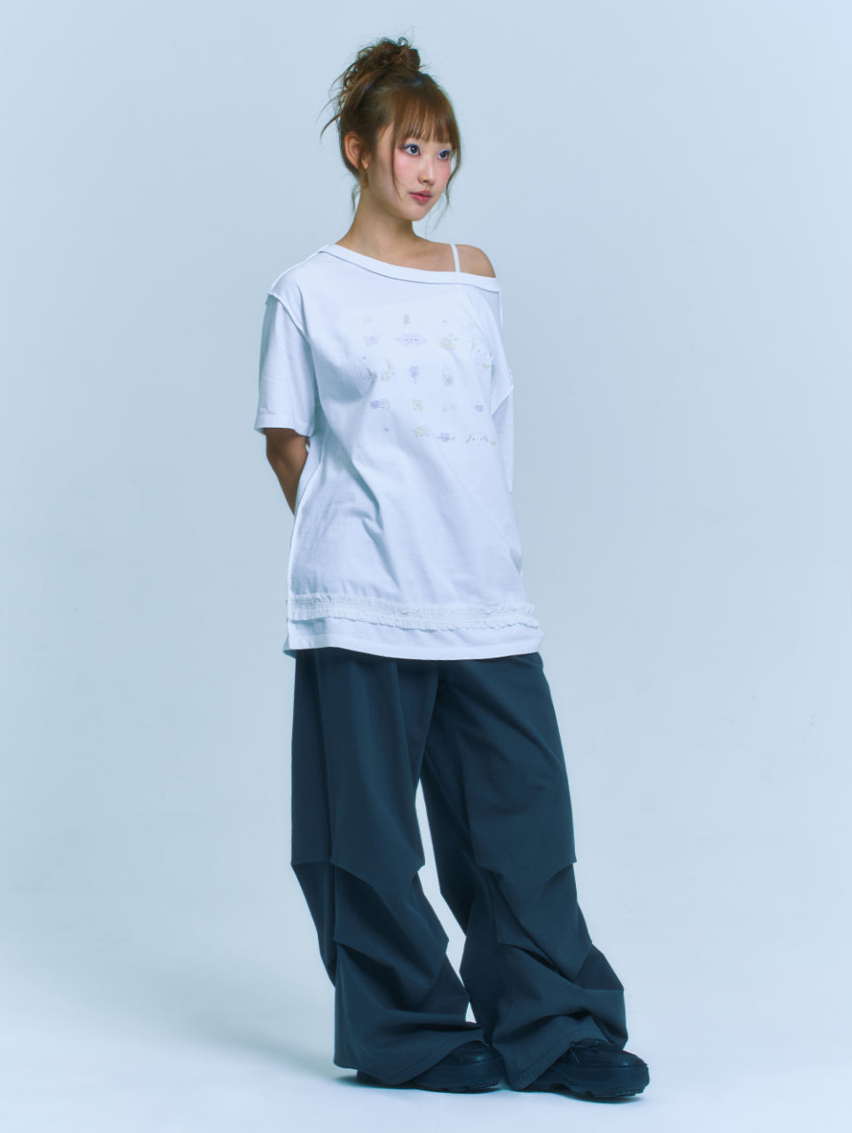 TUOMIO x Sanrio Characters - Cogimyun Oversized T-Shirt (White)