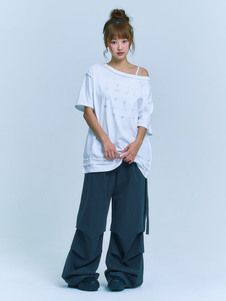 TUOMIO x Sanrio Characters - Cogimyun Oversized T-Shirt (White)