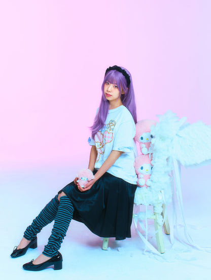 TUOMIO x Sanrio Characters - My Sweet Piano Oversized T-Shirt (White)