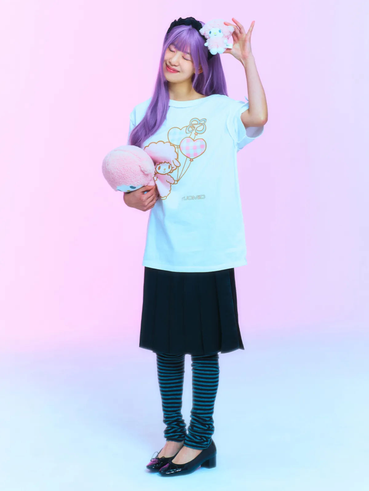 TUOMIO x Sanrio Characters - My Sweet Piano Oversized T-Shirt (White)