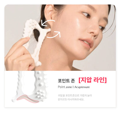 FACE FACTORY X PEANUTS - Lymphatic Drainage Facial & Body Gua Sha Massager