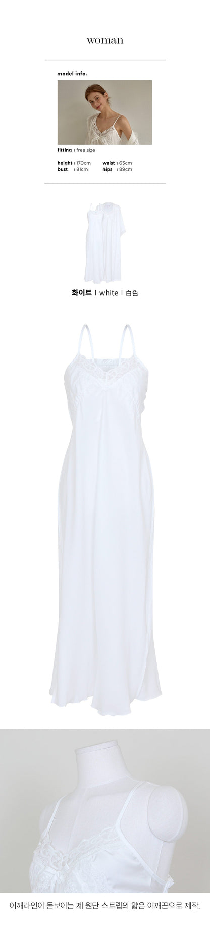 LUNALUZ WOMEN Fabiola Slip Robe Set