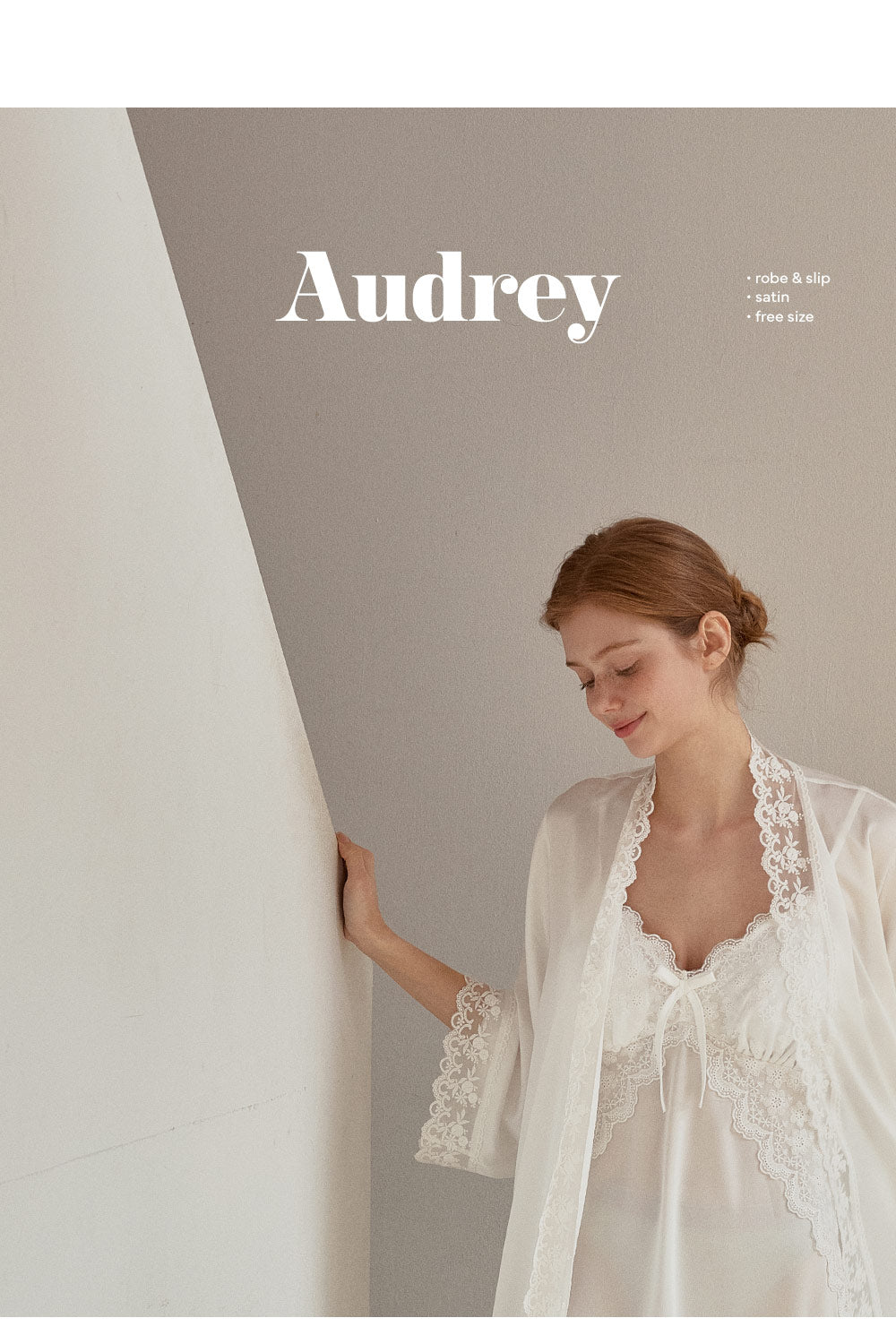 LUNALUZ WOMEN Audrey Slip Robe Set