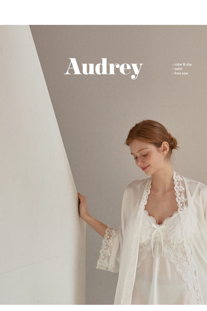 LUNALUZ WOMEN Audrey Slip Robe Set