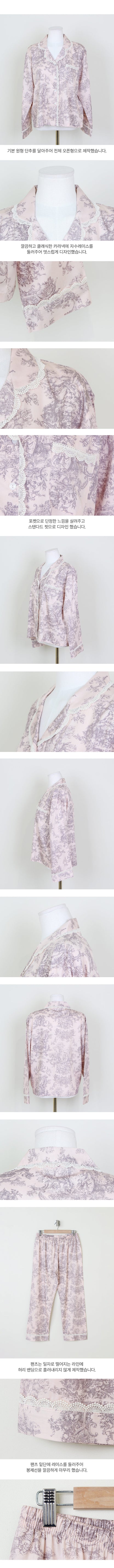 LUNALUZ WOMEN Versailles Square Neck Modal Cotton Shirt Pajama Set