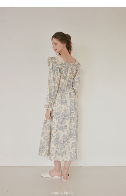 LUNALUZ WOMEN Versailles Square Neck Modal Cotton Pajama Set