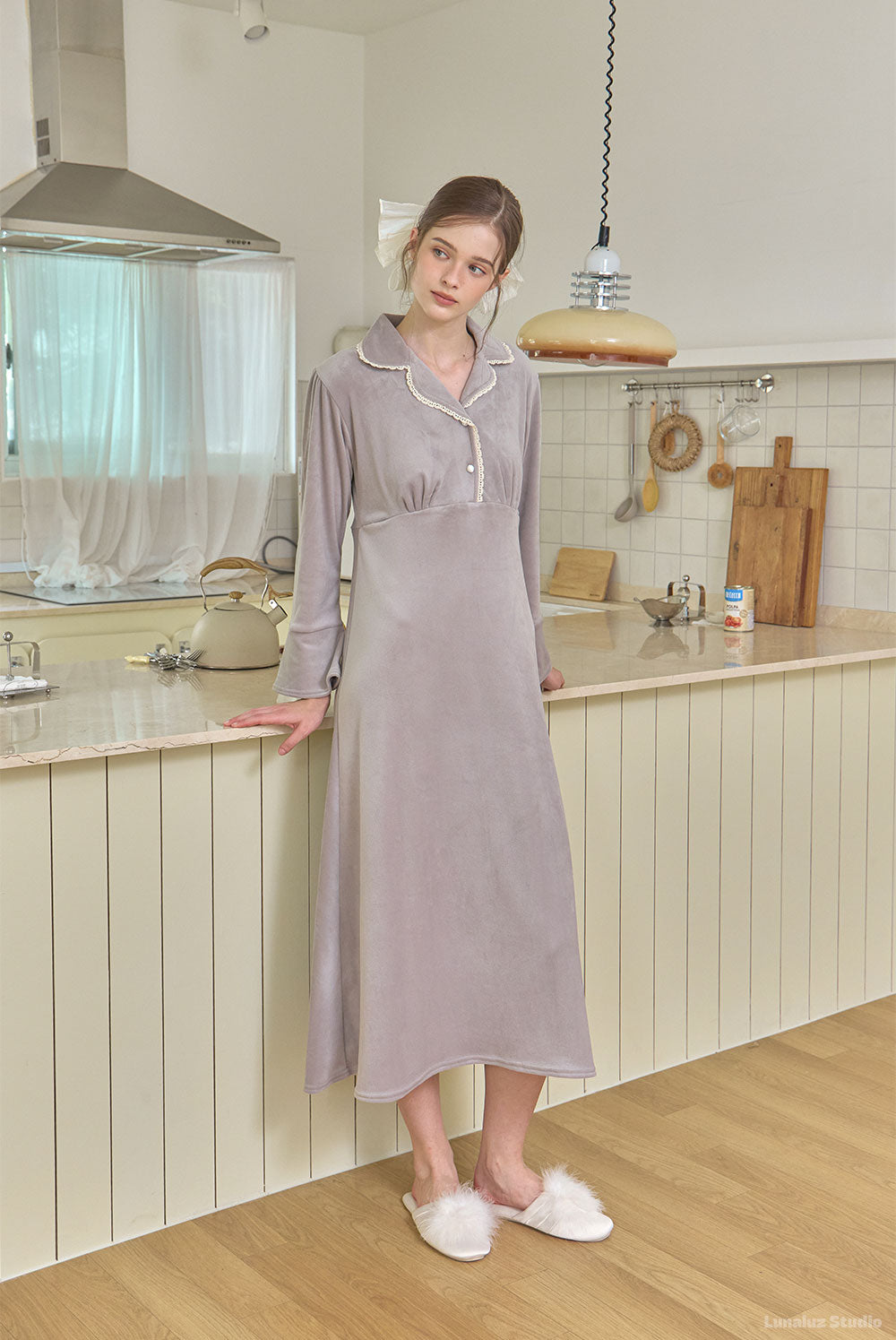 LUNALUZ WOMEN Ronique Mink Spandex Dress Pajama