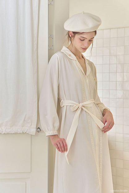 LUNALUZ WOMEN Teah Sandwashing Shirt Robe Dress