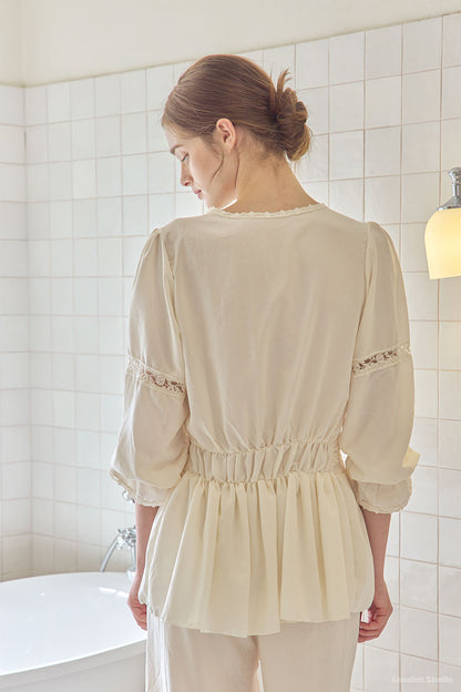 LUNALUZ WOMEN Avy Sandwashing Premium Embroidered Set