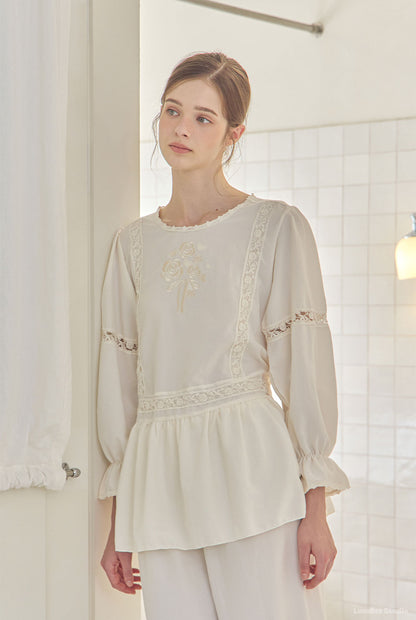 LUNALUZ WOMEN Avy Sandwashing Premium Embroidered Set