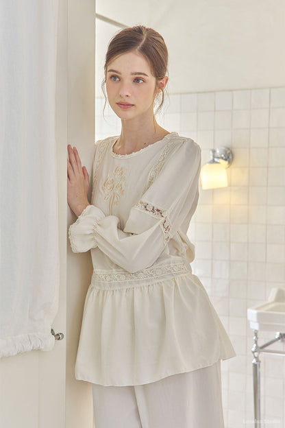 LUNALUZ WOMEN Avy Sandwashing Premium Embroidered Set