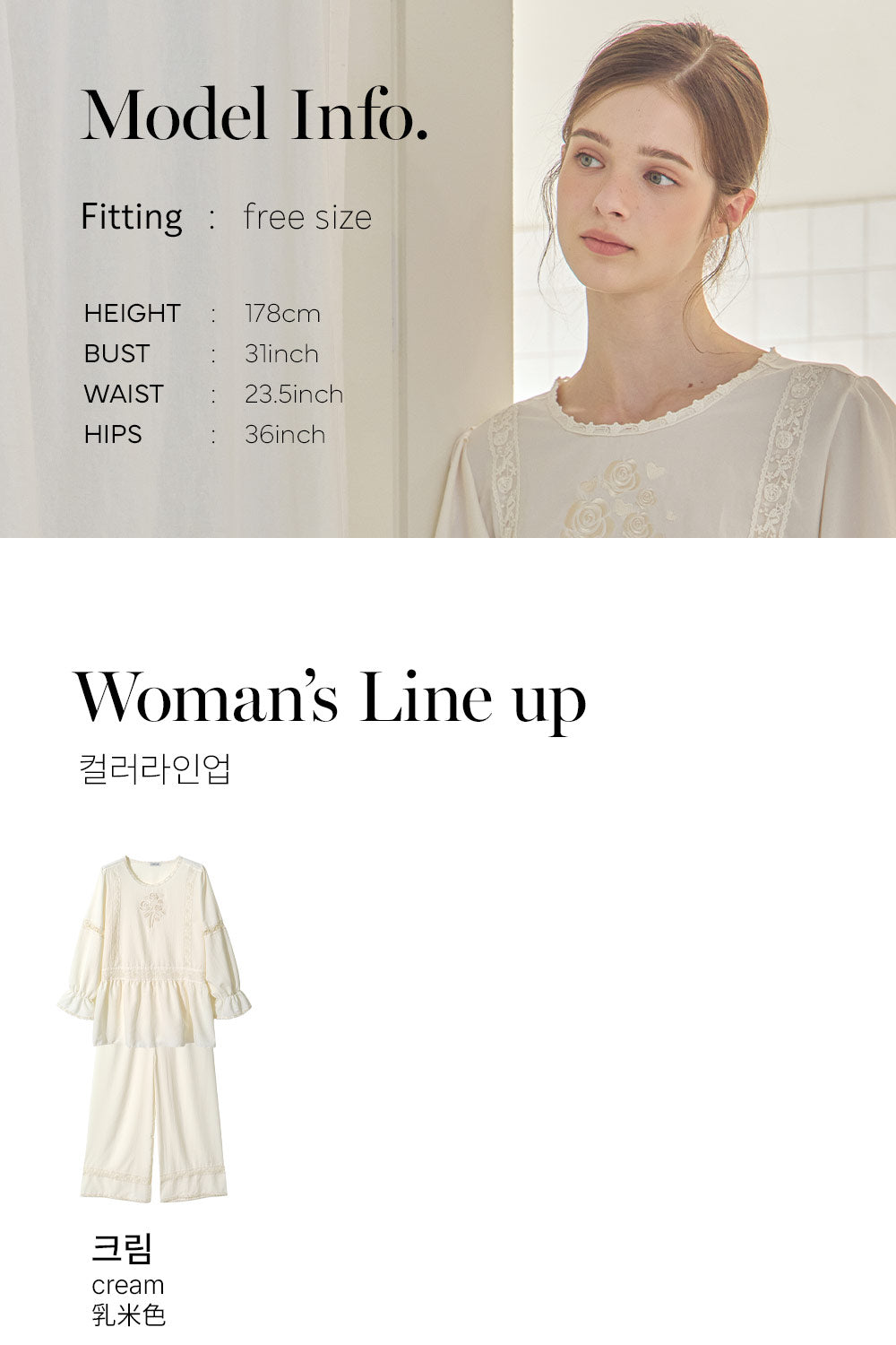 LUNALUZ WOMEN Avy Sandwashing Premium Embroidered Set