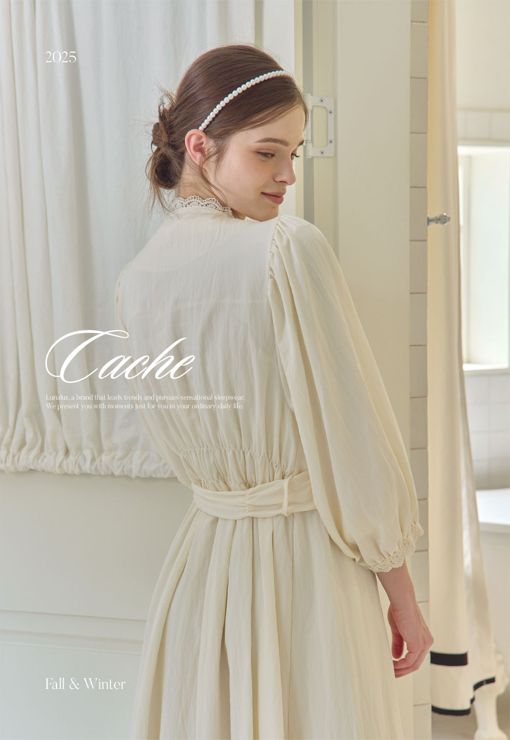 LUNALUZ WOMEN Washed Wrap Cathy Robe Dress