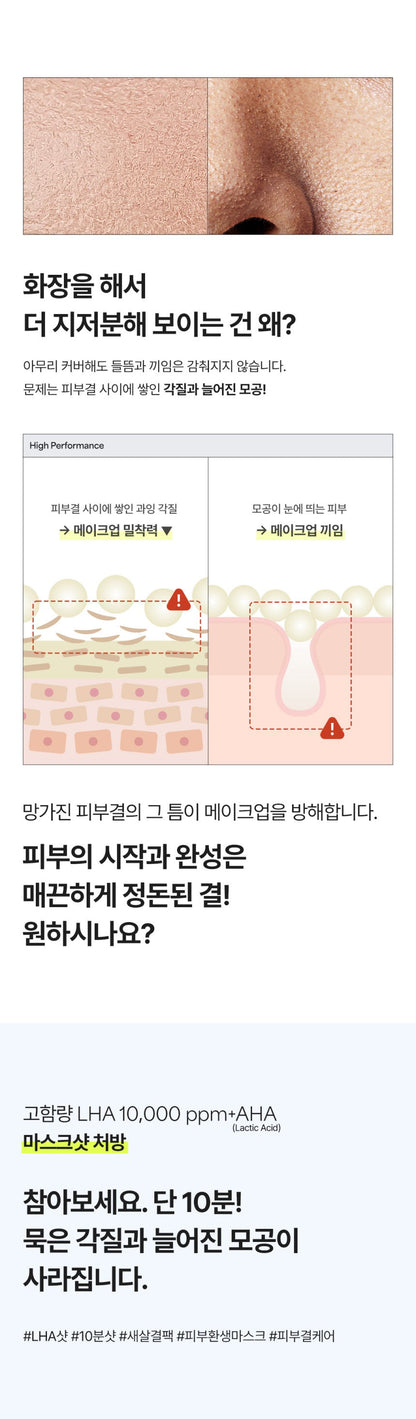 Hycl - LHA Wake-Up Tingle Softening Mask (4 Sheets)
