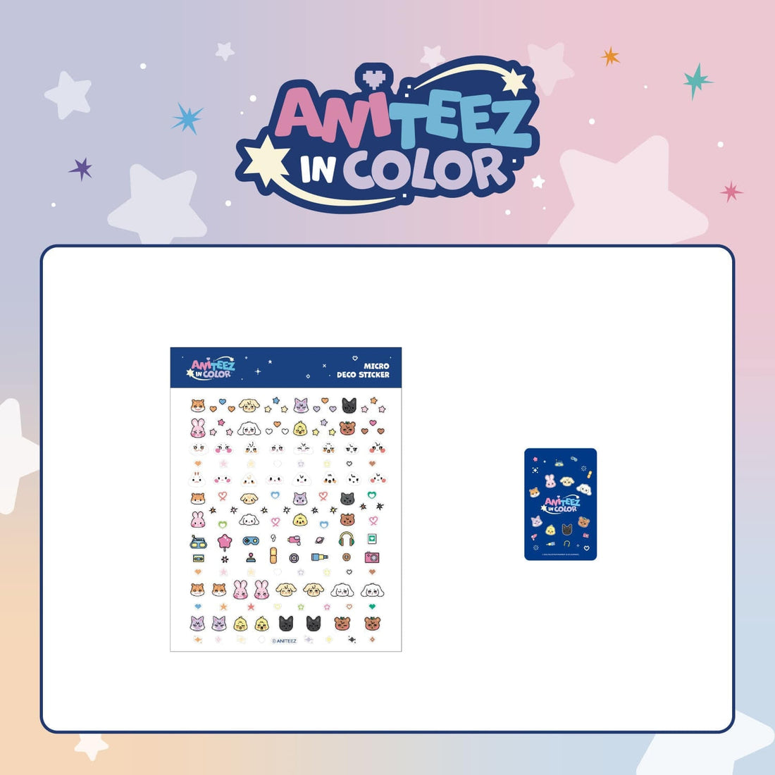 [PRE-ORDER] ATEEZ - Micro Deco Sticker (ANITEEZ IN COLOR)