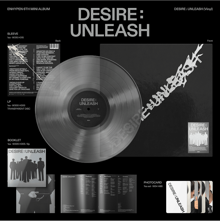 ENHYPEN - DESIRE: UNLEASH (6th Mini Album) Vinyl