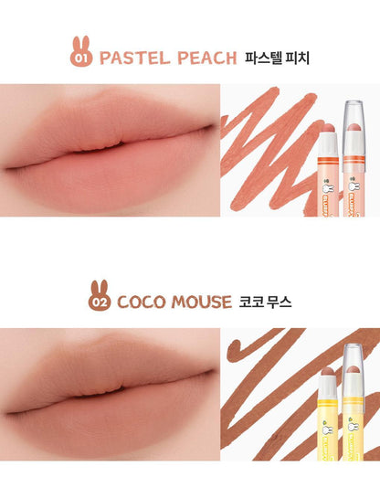 rom&nd X Miffy - Blurffy Lip Crayon
