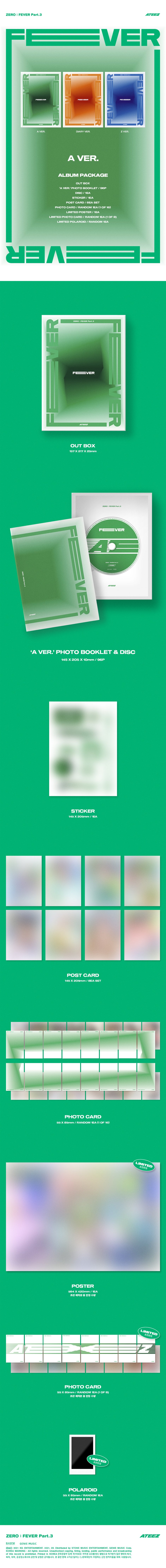 ATEEZ - ZERO : FEVER Part.3 (7th Mini Album)
