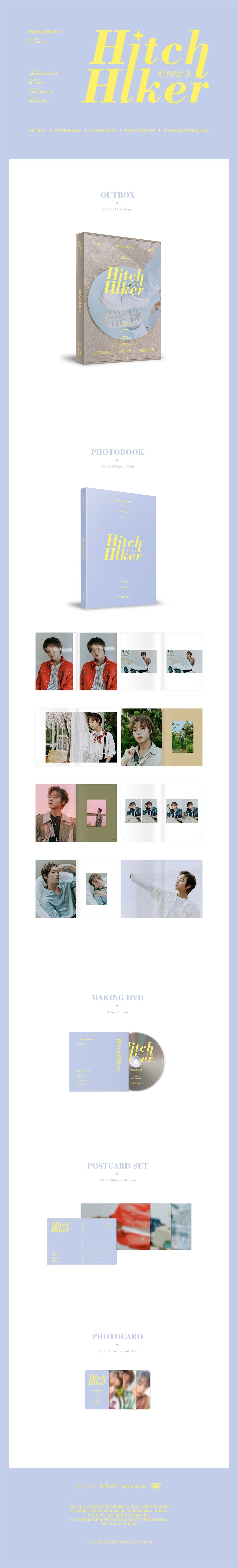 PARK JIHOON - HitchHiker PARK JIHOON WITH MAY (The 1st Photobook)
