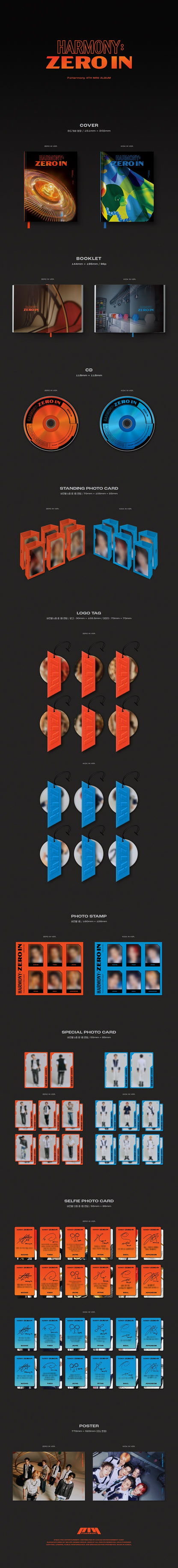 P1Harmony - HARMONY : ZERO IN (4th Mini Album)