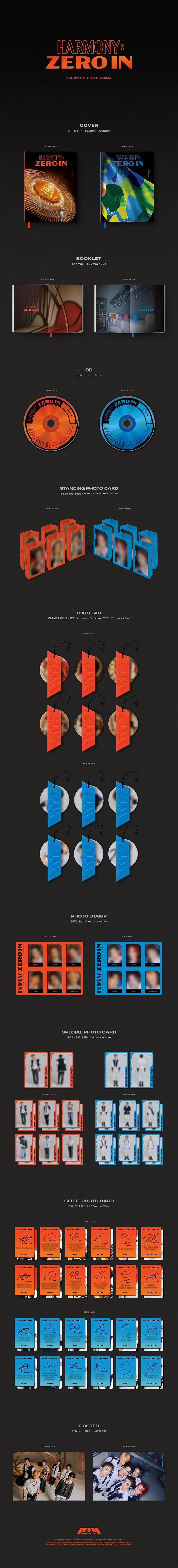 P1Harmony - HARMONY : ZERO IN (4th Mini Album)