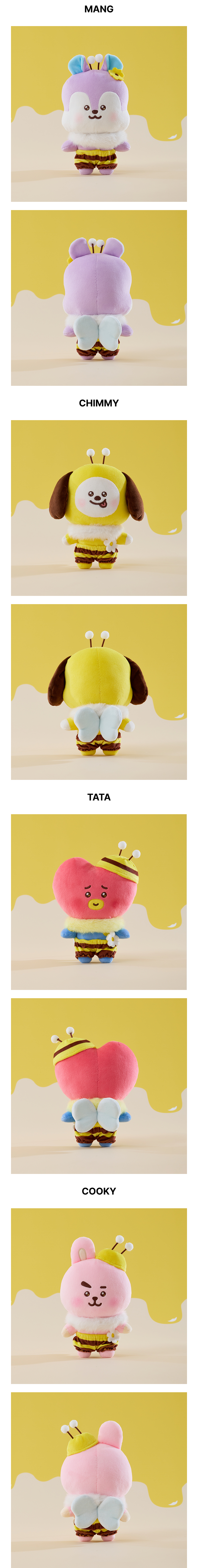 BT21 Medium Plush Honey Bee