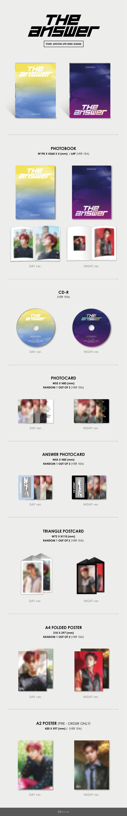 PARK JIHOON - THE ANSWER (6th Mini Album)
