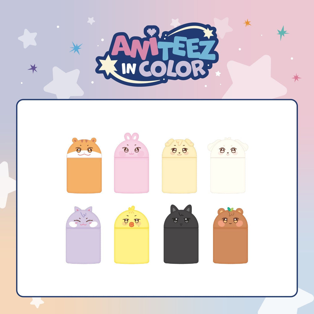 [PRE-ORDER] ATEEZ - Mini Desk Trash Bin (ANITEEZ IN COLOR) - JJOONGrami