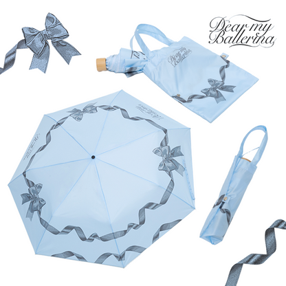 HERITAGE LINE - Blue Ballerina Eco Bag Umbrella (UV-Coated Sun & Rain Umbrella)