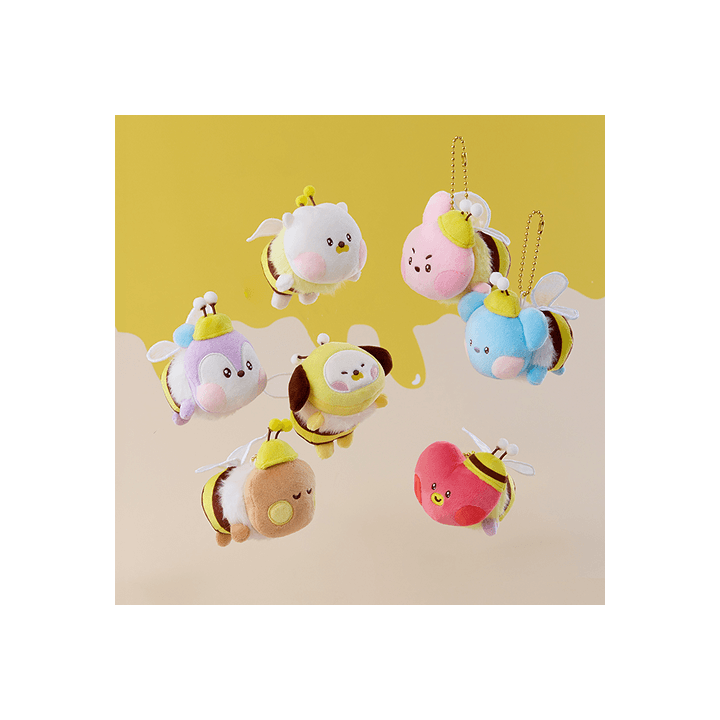BT21 minini Plush Keyring Honey Bee