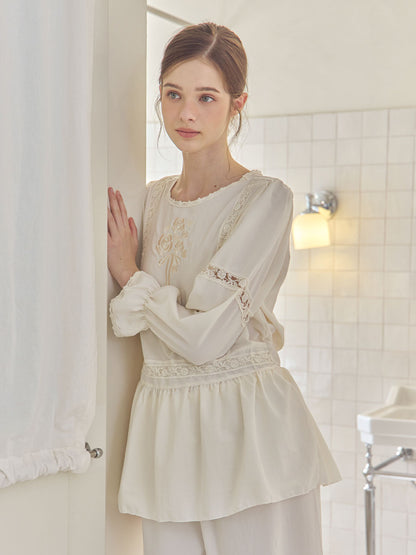 LUNALUZ WOMEN Avy Sandwashing Premium Embroidered Set